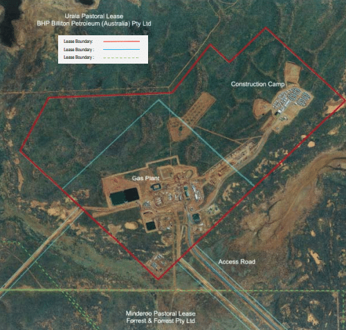 aerial site map of macedon lng site
